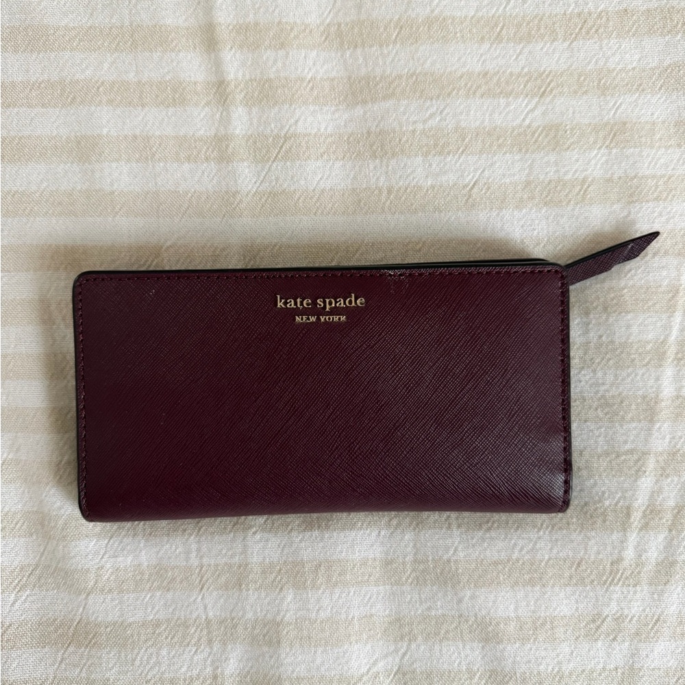 Kate Spade Deep Burgundy Clutch